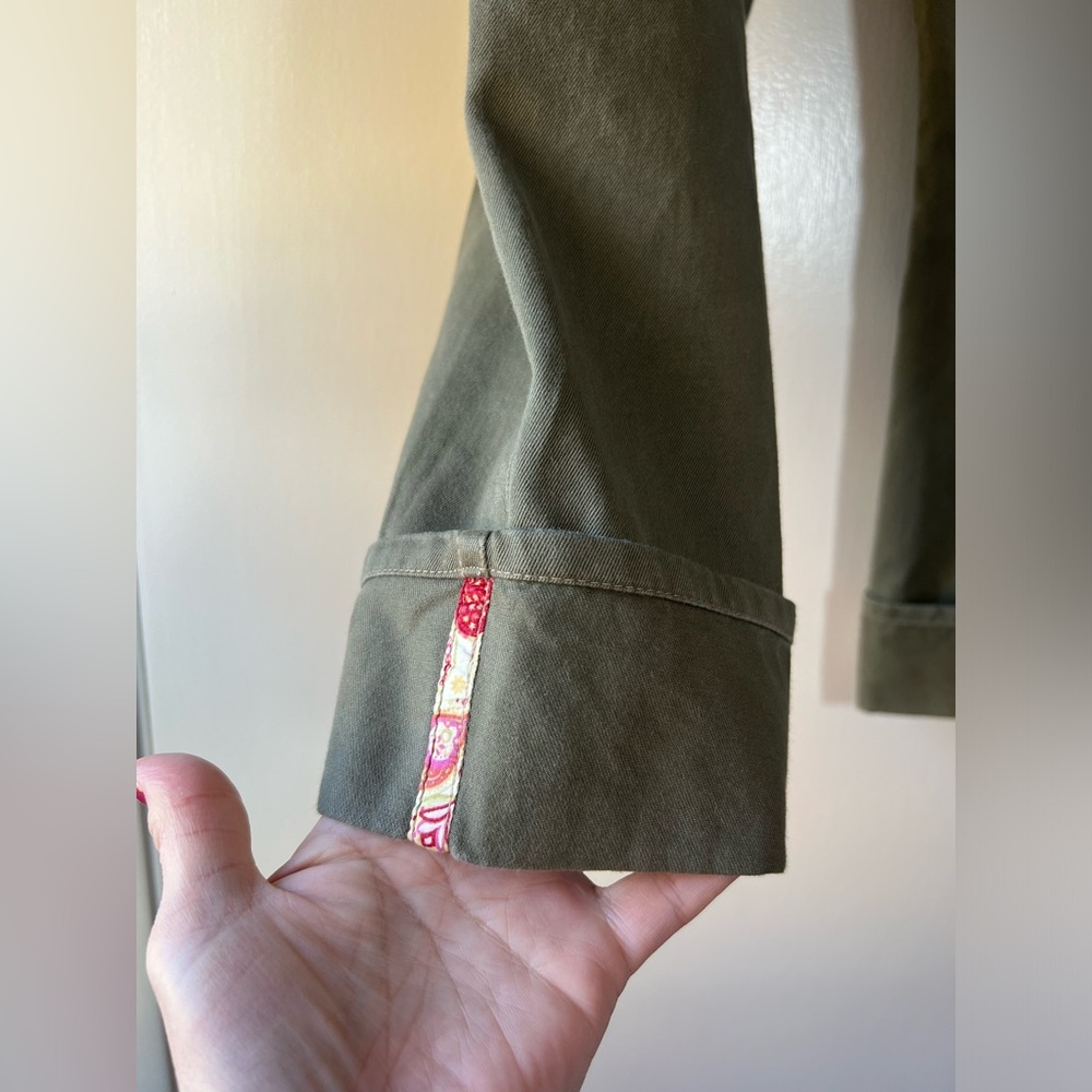 Garnet Hill Olive Green Women's Pants